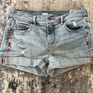 Old Navy Light Blue Jean Boyfriend Shorts